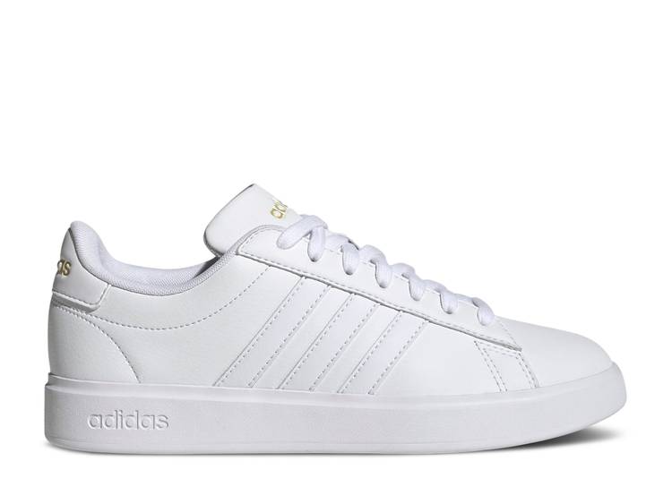 【 ADIDAS WMNS GRAND COURT 2.0 'WHITE GOLD METALLIC' / CLOUD WHITE CLOUD WHITE GOLD 】 アディダス グランド コート ゴールド 白色 ホワイト スニーカー レディース
