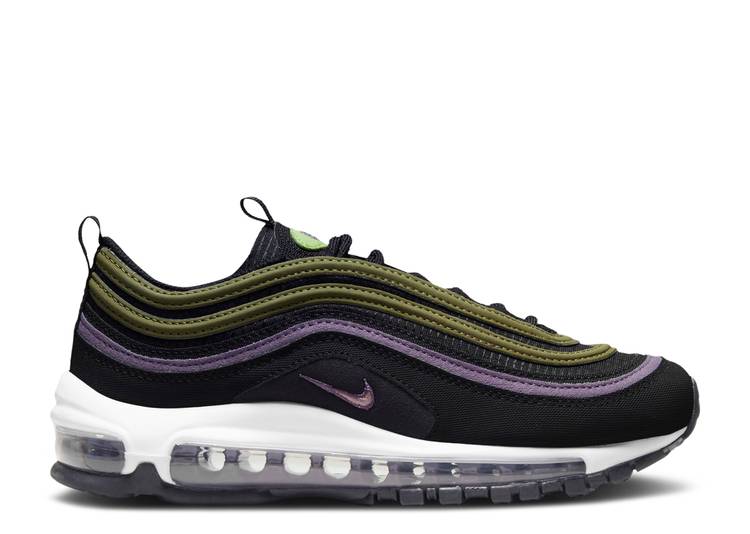 【 NIKE AIR MAX 97 GS JOKER / BLACK CANYON PURPLE VIVID GREEN 】 マックス 黒色 ブラック 紫 パープル 緑 グリーン エアマックス ジュニア キッズ ベビー マタニティ スニーカー ナイキ