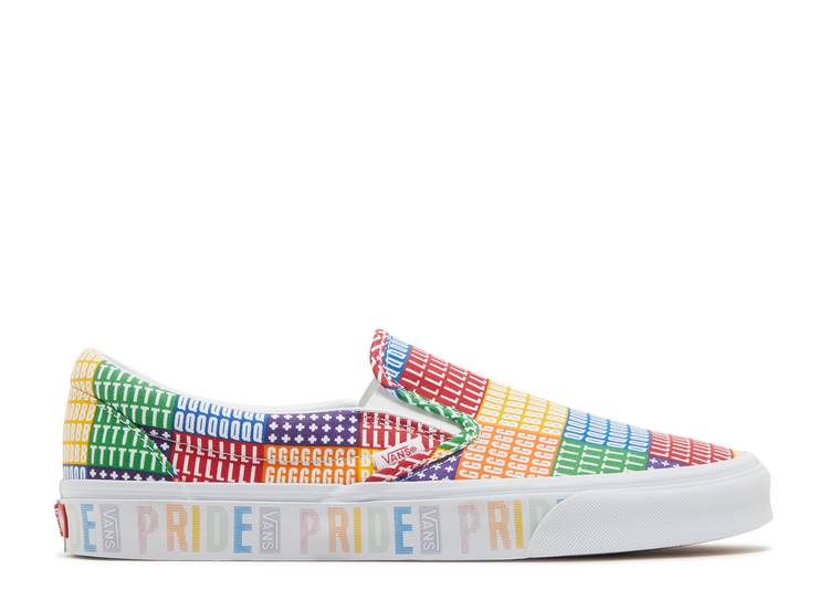 ヴァンズ VANS バンズ クラシック スリッポン 白色 ホワイト 'PRIDE' スニーカー メンズ く日はお得♪