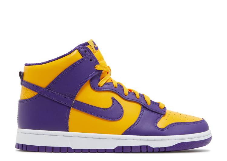 【 NIKE DUNK HIGH LAKERS / COURT PURPLE UNIVERSITY GOLD 】 ダンク ハイ コート 紫 パープル ゴールド ダンクハイ スニーカー メンズ ナイキ