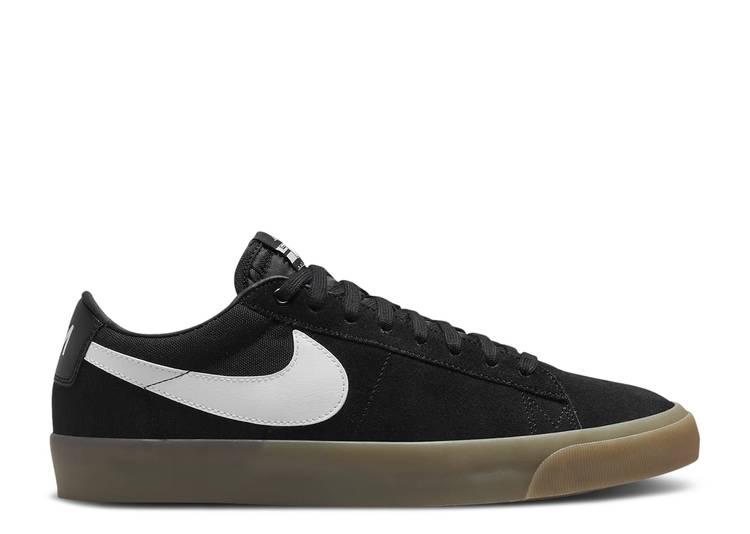【 NIKE ZOOM BLAZER LOW PRO GT SB \u0027BLACK GUM\u0027 / BLACK BLACK WHITE WHITE 】 望遠レンズ ブレイザー 労働者階級 エスビー 黒いこと 黒いこと 白いこと 白いこと スニーカー メンズ ナイキ
