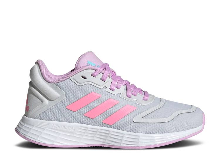 【 ADIDAS DURAMO 10 J 'DASH GREY BEAM PINK' / DASH GREY BEAM PINK BLISS LILAC 】 アディダス 灰色 グレー ピンク ジュニア キッズ ベビー マタニティ スニーカー|スニケス