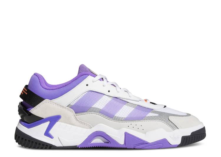 【 ADIDAS NITEBALL 2.0 WHITE PURPLE RUSH / CLOUD WHITE PURPLE RUSH CORE 】 アディダス 紫 パープル 白色 ホワイト ラッシュ コア スニーカー メンズ