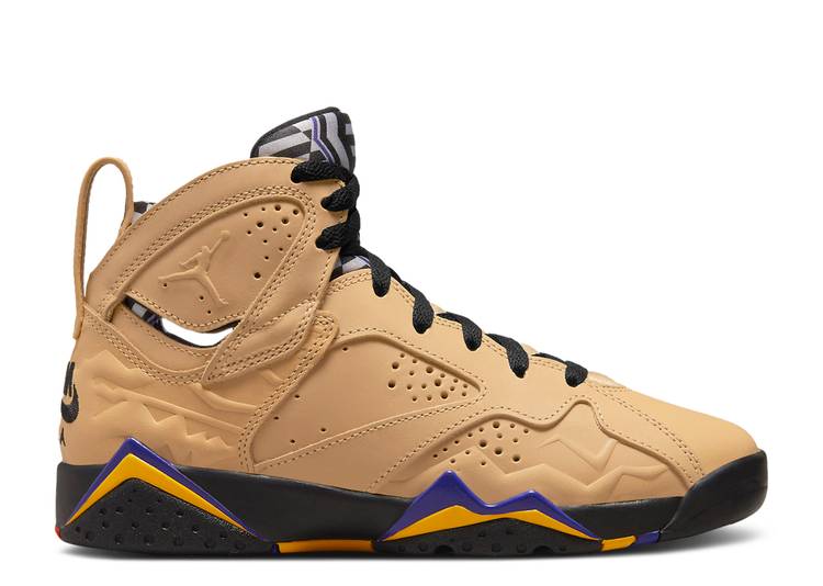【 AIR JORDAN JORDAN 7 RETRO SE GS 'AFROBEATS' / VACHETTA TAN BLACK TAXI DARK 】 ナイキ 黒色 ブラック エアジョーダン ジュニア キッズ ベビー マタニティ スニーカー｜スニケス
