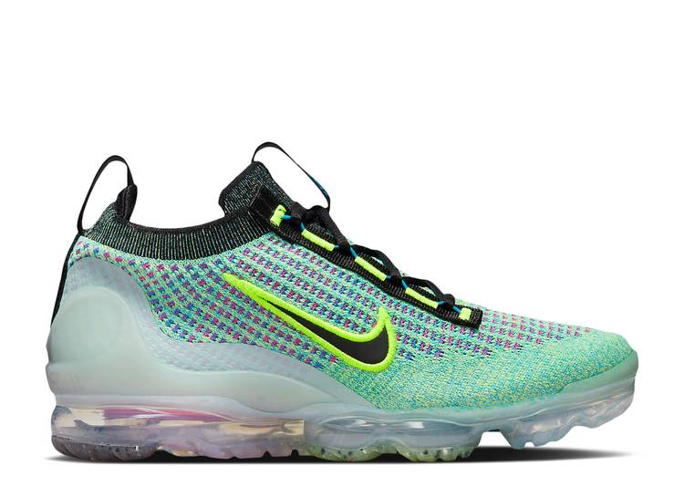 【 NIKE AIR VAPORMAX 2021 FLYKNIT NEXT NATURE GS 'VOLT PHOTO BLUE' / VOLT PHOTO BLUE METALLIC SILVER 】 フライニット 青色 ブルー 銀色 シルバー エアヴェイパーマックス ジュニア キッズ ベビー マタニティ スニー｜スニケス