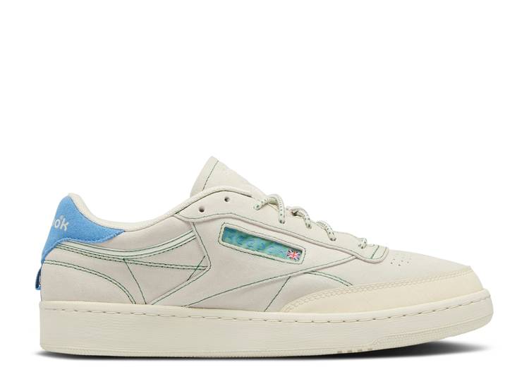 【 REEBOK CLUB C 85 'CHALK ALABASTER' / CHALK ALABASTER GLEN GREEN 】 リーボック クラブ 緑 グリーン スニーカー メンズ｜スニケス