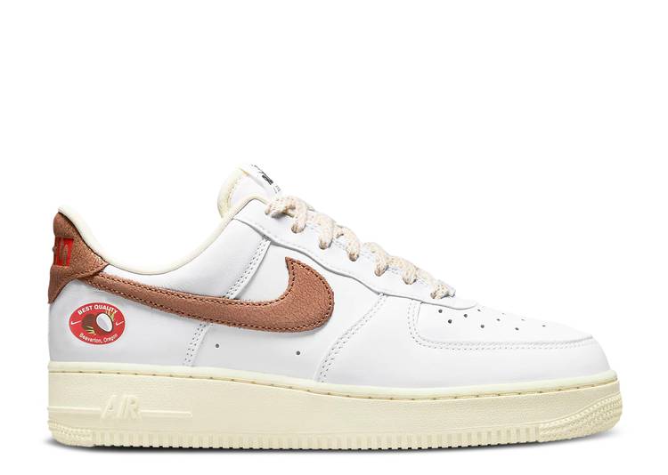 【 NIKE WMNS AIR FORCE 1 \u002707 LX \u0027COCONUT\u0027 / WHITE COCONUT MILK TEAM ORANGE 】 白いこと 白いこと 野球クラブ 橙 オレンジ色 空軍 スニーカー レディース ナイキ