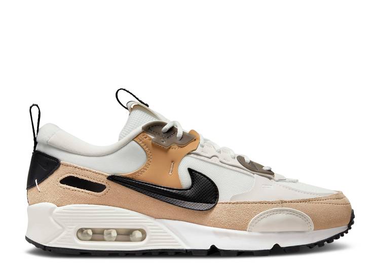 【 NIKE WMNS AIR MAX 90 FUTURA \u0027TAN\u0027 / PHANTOM HEMP SANDDRIFT BLACK 】 マックス 黒いこと 黒いこと 大気圏マックス スニーカー レディース ナイキ