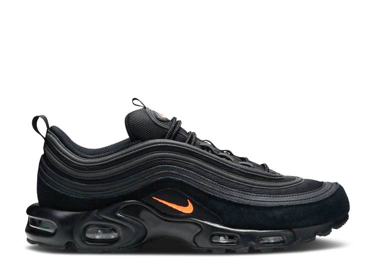 【 NIKE AIR MAX PLUS 97 'BLACK HYPER CRIMSON' / BLACK HYPER CRIMSON 】 マックス 黒色 ブラック クリムゾン エアマックスプラス スニーカー メンズ ナイキ
