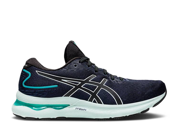 【 ASICS WMNS GEL NIMBUS 24 'BLACK SOOTHING SEA' / BLACK SOOTHING SEA 】 黒色 ブラック スニーカー レディース アシックス