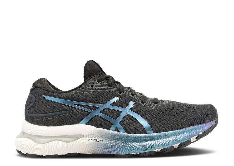 【 ASICS WMNS GEL NIMBUS 24 'BLACK TEAL' / BLACK BLACK 】 黒色 ブラック スニーカー レディース アシックス