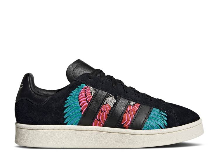 【 ADIDAS CAMPUS 00S \u0027NOTTING HILL CARNIVAL\u0027 / CORE BLACK CORE BLACK CORE BLACK 】 アディダス 校庭 中核グループ 黒いこと 黒いこと スニーカー メンズ