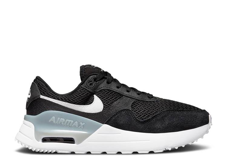 【 NIKE WMNS AIR MAX SYSTM \u0027BLACK WOLF GREY\u0027 / BLACK WOLF GREY WHITE 】 マックス 黒いこと 黒いこと 薄墨色 薄墨色 白いこと 白いこと エア湖マックス スニーカー レディース ナイキ