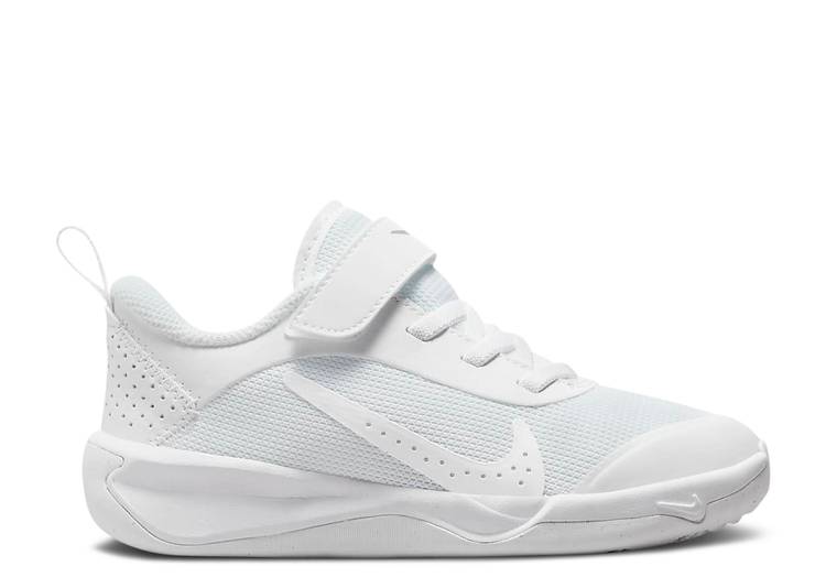 【 NIKE OMNI MULTI-COURT PS WHITE PURE PLATINUM / WHITE PURE PLATINUM WHITE 】 ピュア 白色 ホワイト プラチナム ジュニア キッズ ベビー マタニティ スニーカー ナイキ