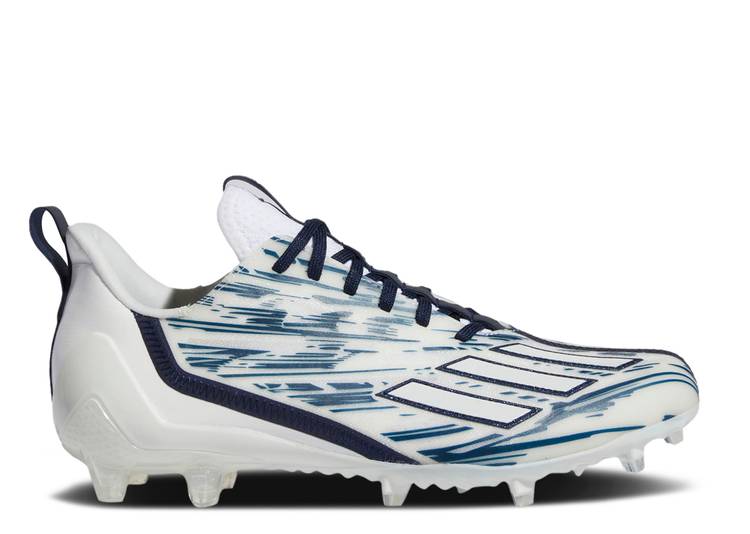【 ADIDAS ADIZERO CLEATS \u0027WHITE TEAM NAVY BLUE\u0027 / CLOUD WHITE TEAM NAVY BLUE 2 】 アディダス アディゼロ クリーツ スパイク 野球クラブ 紺色 米国海軍 白いこと 白いこと 青み 青色 スニーカー メンズ