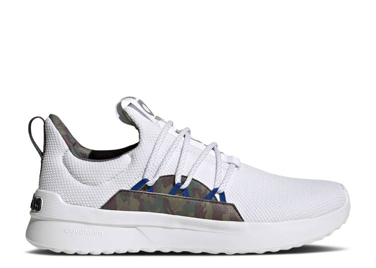 【 ADIDAS LITE RACER ADAPT 5.0 \u0027WHITE CAMO\u0027 / CLOUD WHITE CLOUD WHITE ROYAL 】 アディダス ともし火 アダプト 白いこと 白いこと スニーカー メンズ