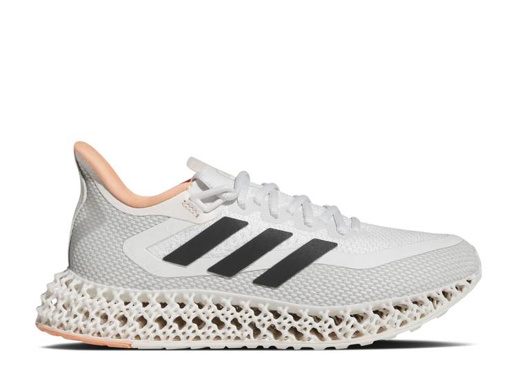 【 ADIDAS WMNS 4DFWD 2 \u0027CLOUD WHITE BLISS ORANGE\u0027 / CLOUD WHITE NIGHT METALLIC BLISS 】 アディダス 白いこと 白いこと ナイト爵 スニーカー レディース