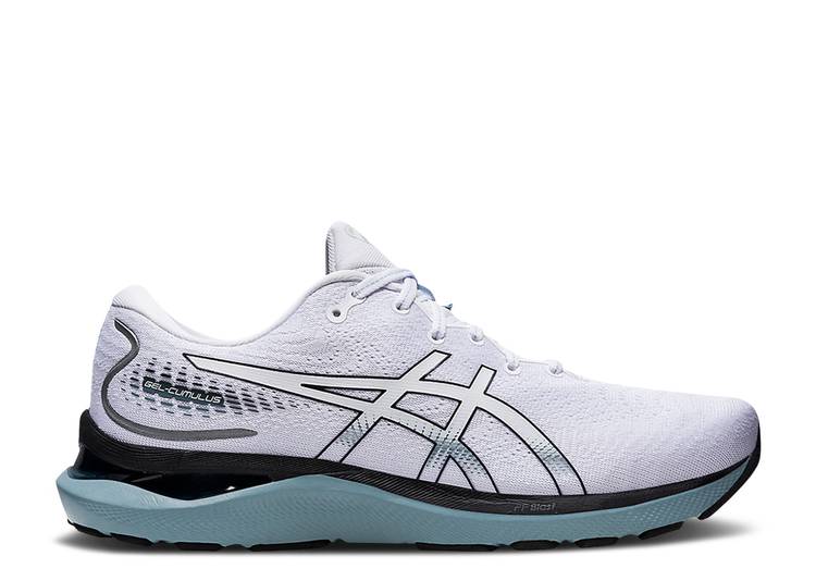 【 ASICS GEL CUMULUS 24 'WHITE BLACK' / WHITE BLACK 】 白色 ホワイト 黒色 ブラック スニーカー メンズ アシックス
