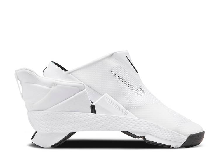 【 NIKE WMNS GO FLYEASE WHITE BLACK / WHITE BLACK 】 白色 ホワイト 黒色 ブラック スニーカー レディース メンズ ナイキ
