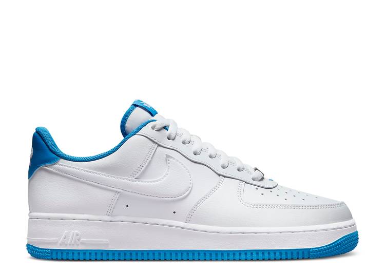 【 NIKE AIR FORCE 1 '07 'WHITE LIGHT PHOTO BLUE' / WHITE LIGHT PHOTO BLUE WHITE 】 白色 ホワイト 青色 ブルー エアフォース スニーカー メンズ ナイキ|スニケス