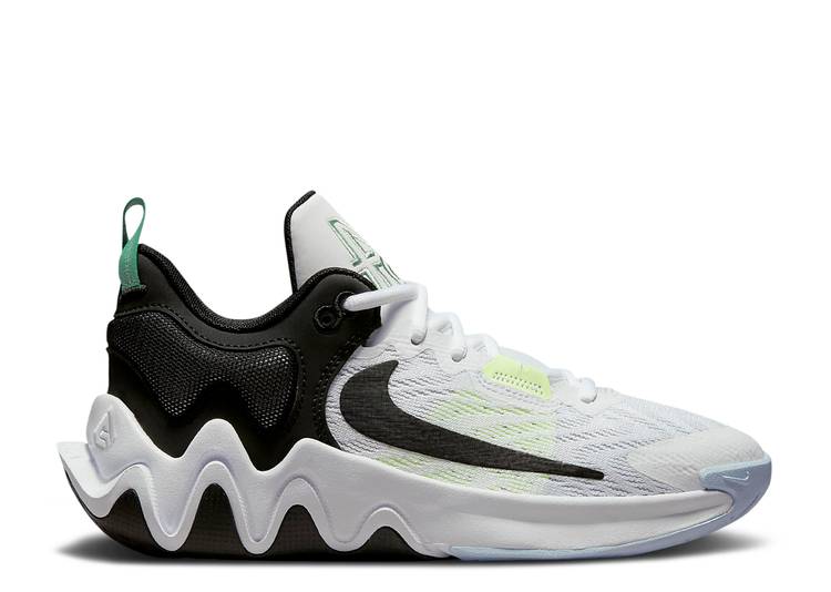 【 NIKE GIANNIS IMMORTALITY 2 GS WHITE BARELY VOLT / WHITE BARELY VOLT GREY FOG BLACK 】 白色 ホワイト 灰色 グレー 黒色 ブラック ジュニア キッズ ベビー マタニティ スニーカー ナイキ