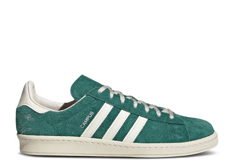 【 ADIDAS CAMPUS 80S 'LONDON GREEN' / COLLEGIATE GREEN OFF WHITE OFF 】 アディダス キャンパス 緑 グリーン 白色 ホワイト スニーカー メンズ|スニケス