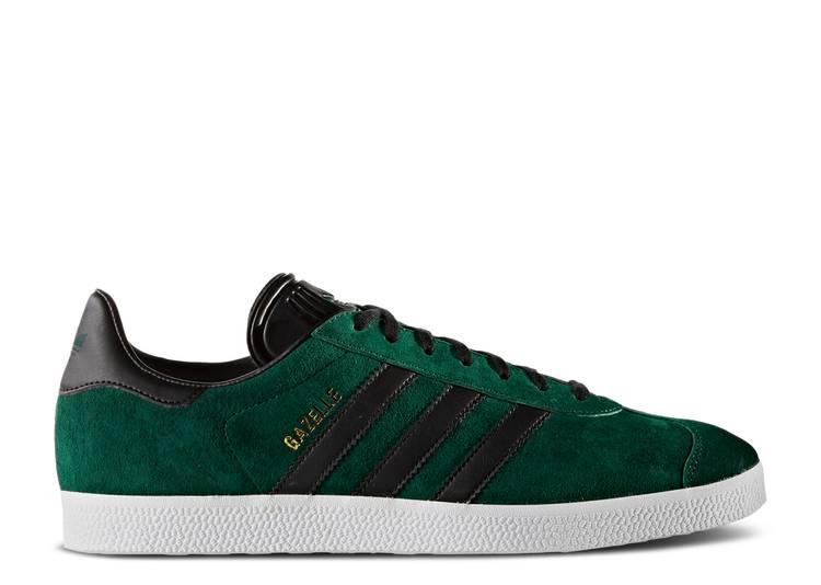 【 ADIDAS GAZELLE 'COLLEGIATE GREEN' / COLLEGIATE GREEN BLACK GOLD 】 アディダス ガゼル 緑 グリーン 黒色 ブラック ゴールド スニーカー メンズ|スニケス