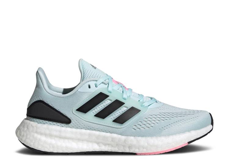 【 ADIDAS WMNS PUREBOOST 22 \u0027ALMOST BLUE BLACK\u0027 / ALMOST BLUE CORE BLACK CLOUD 】 アディダス 青味 青味 中核グループ 黒いこと 黒いこと スニーカー レディース