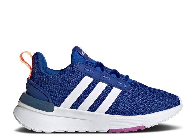 【 ADIDAS RACER TR21 J ROYAL BLUE WHITE / ROYAL BLUE CLOUD WHITE BEAM 】 アディダス 青色 ブルー 白色 ホワイト ジュニア キッズ ベビー マタニティ スニーカー