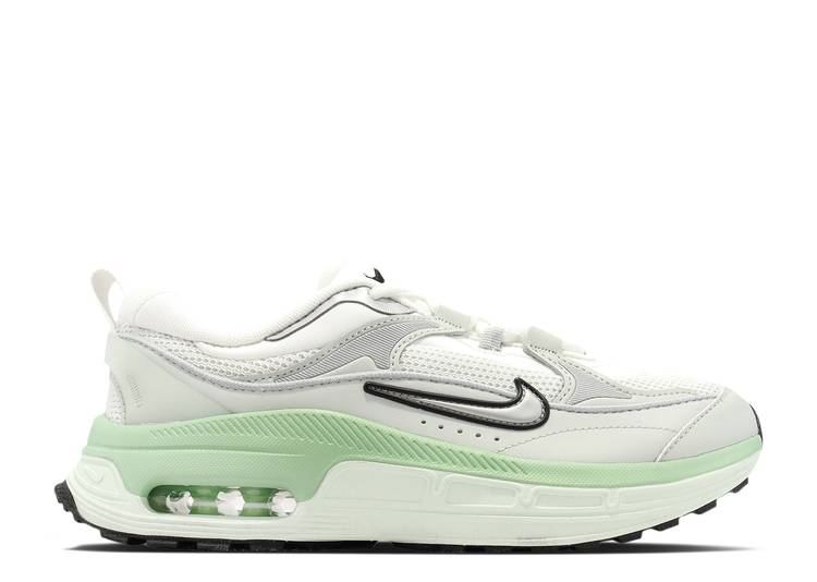 【 NIKE WMNS AIR MAX BLISS \u0027WHITE SILVER SAGE\u0027 / SUMMIT WHITE METALLIC SILVER 】 マックス しろがね色 しろがね色 白いこと 白いこと エア湖マックス スニーカー レディース ナイキ