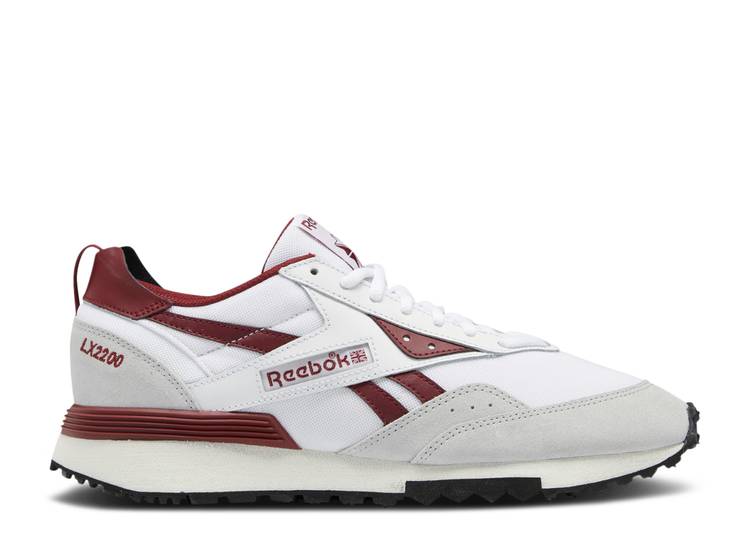 【 REEBOK LX 2200 'WHITE CLASSIC BURGUNDY' / FOOTWEAR WHITE CLASSIC BURGUNDY 】 リーボック クラシック 白色 ホワイト ワイン色 バーガンディー スニーカー メンズ｜スニケス