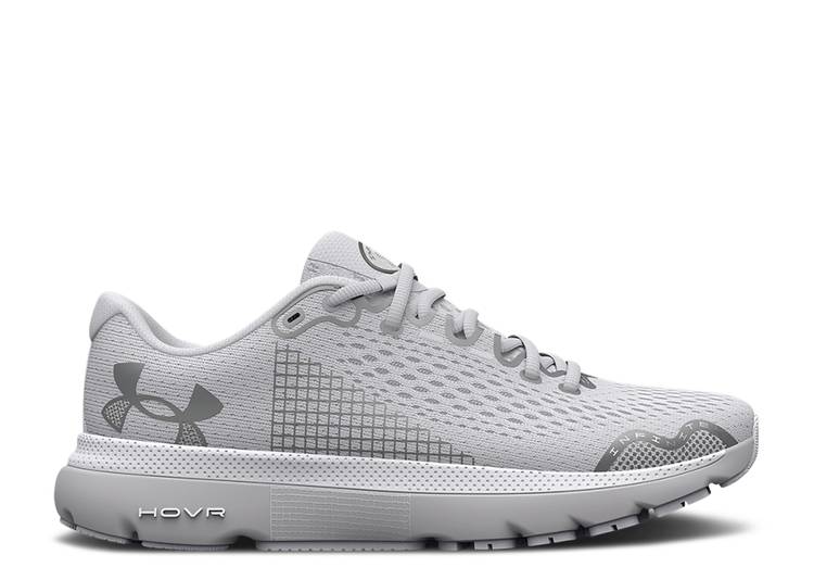 【 UNDER ARMOUR HOVR INFINITE 4 WHITE HALO GREY / WHITE HALO GREY 】 白色 ホワイト 灰色 グレー アンダーアーマー スニーカー メンズ