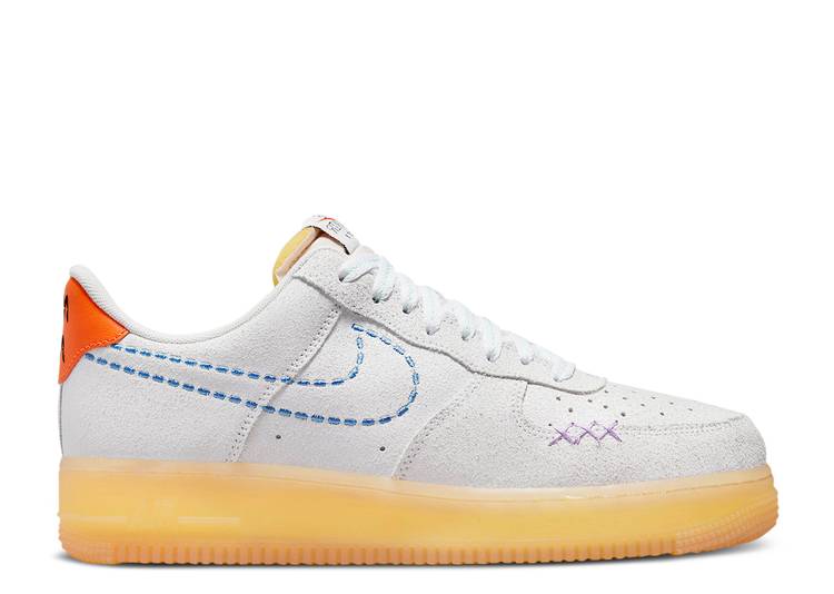 【 NIKE AIR FORCE 1 '07 LV8 'NIKE 101' / WHITE SAFETY ORANGE LILAC 】 白色 ホワイト 橙 オレンジ エアフォース ' スニーカー メンズ ナイキ|スニケス