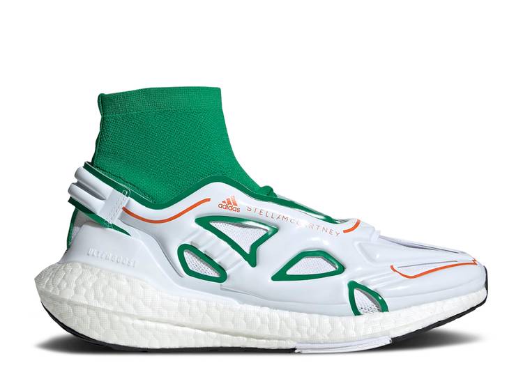 【 ADIDAS STELLA MCCARTNEY X WMNS ULTRABOOST 22 'GREEN WHITE' / GREEN CLOUD WHITE SEMI IMPACT 】 アディダス 緑 グリーン 白色 ホワイト インパクト スニーカー レディース