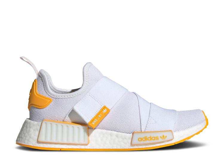 【 ADIDAS WMNS NMD_R1 STRAP 'WHITE COLLEGIATE GOLD' / CLOUD WHITE COLLEGIATE GOLD 】 アディダス ストラップ 白色 ホワイト ゴールド スニーカー レディース|スニケス
