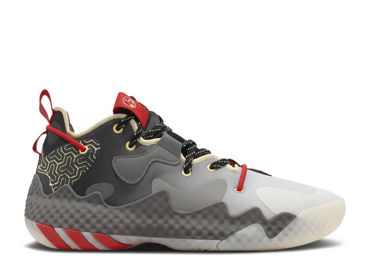 【 ADIDAS HARDEN VOL. 6 'TANG DYNASTY - ODE TO GALLANTRY' / CORE BLACK VIVID RED ALMOST 】 アディダス ハーデン コア 黒色 ブラック 赤 レッド スニーカー メンズ