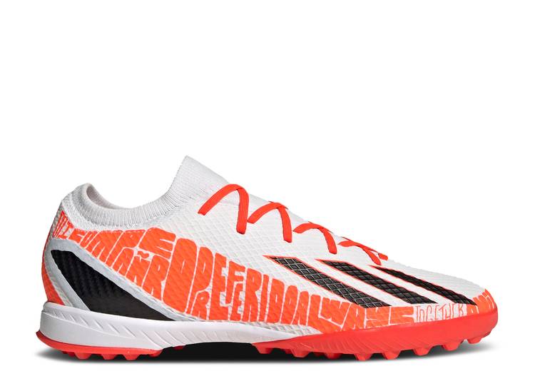 【 ADIDAS X SPEEDPORTAL MESSI.3 TF \u0027WHITE SOLAR RED\u0027 / CLOUD WHITE CORE BLACK SOLAR RED 】 アディダス 白いこと 白いこと 中核グループ 黒いこと 黒いこと 赤 赤いこと スニーカー メンズ