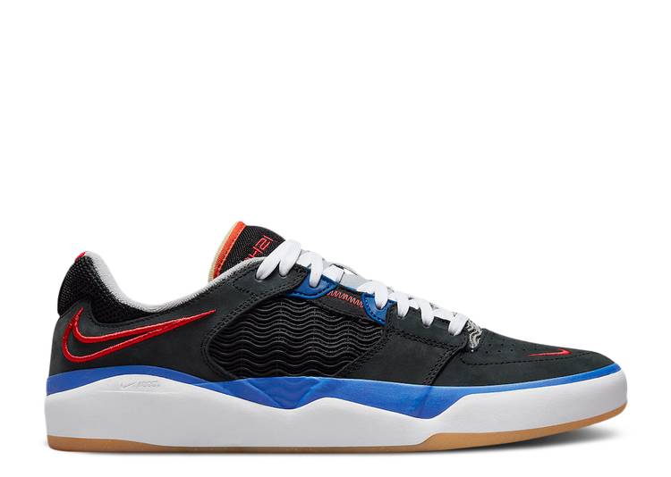 【 NIKE NBA X ISHOD WAIR PREMIUM SB '75TH ANNIVERSARY' / BLACK UNIVERSITY RED 】 プレミアム エスビー 黒色 ブラック 赤 レッド スニーカー メンズ ナイキ