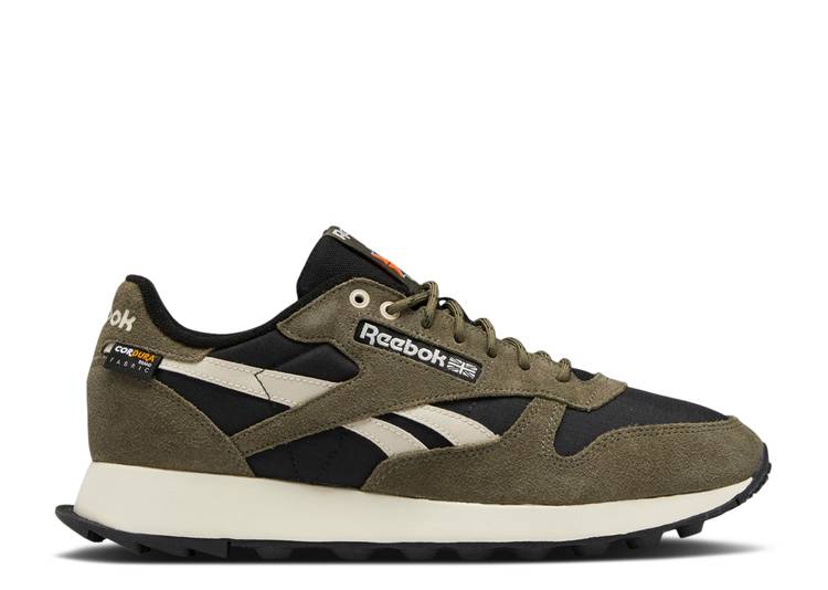 【 REEBOK CLASSIC LEATHER 'BLACK ARMY GREEN' / CORE BLACK ARMY GREEN STUCCO 】 リーボック クラシック レザー アーミー コア 黒色 ブラック 緑 グリーン スニーカー メンズ｜スニケス