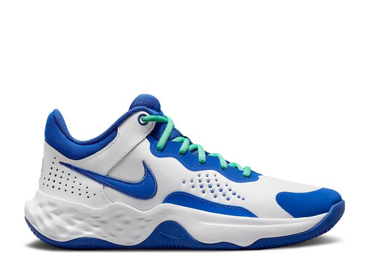 【 NIKE FLY.BY MID 3 \u0027WHITE GAME ROYAL\u0027 / WHITE GREEN GLOW GAME ROYAL 】 ミッド 取り組み 白いこと 白いこと 緑 緑であること 取り組みロイヤル 青 青色\u0027 青色 スニーカー メンズ ナイキ