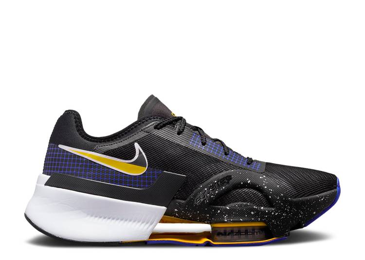 【 NIKE WMNS AIR ZOOM SUPERREP 3 'BLACK LAPIS SPECKLED' / BLACK LAPIS YELLOW OCHRE DOLL 】 ズーム 黒色 ブラック 黄色 イエロー スニーカー レディース ナイキ