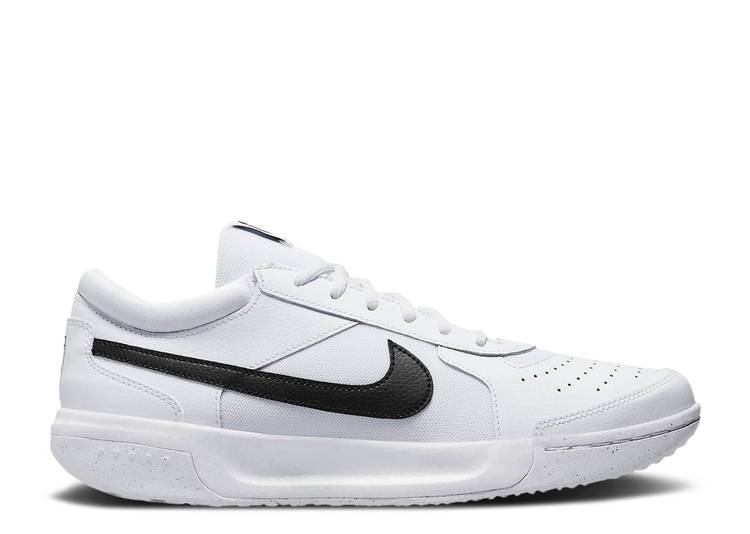 【 NIKE NIKECOURT ZOOM LITE 3 \u0027WHITE BLACK\u0027 / WHITE BLACK 】 厚地の外套 望遠レンズ ともし火 白いこと 白いこと 黒いこと 黒いこと スニーカー メンズ ナイキ