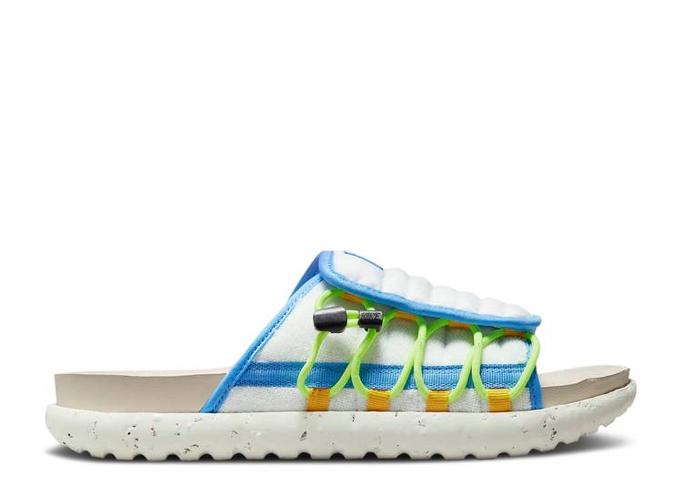 【 NIKE ASUNA 2 SLIDE 'WHITE UNIVERSITY BLUE' / WHITE UNIVERSITY GOLD VOLT 】 サンダル 白色 ホワイト ゴールド スニーカー メンズ ナイキ
