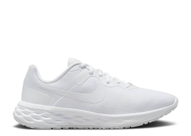 【 NIKE WMNS REVOLUTION 6 NEXT NATURE \u0027TRIPLE WHITE\u0027 / WHITE WHITE WHITE 】 大変革 白いこと 白いこと スニーカー レディース ナイキ