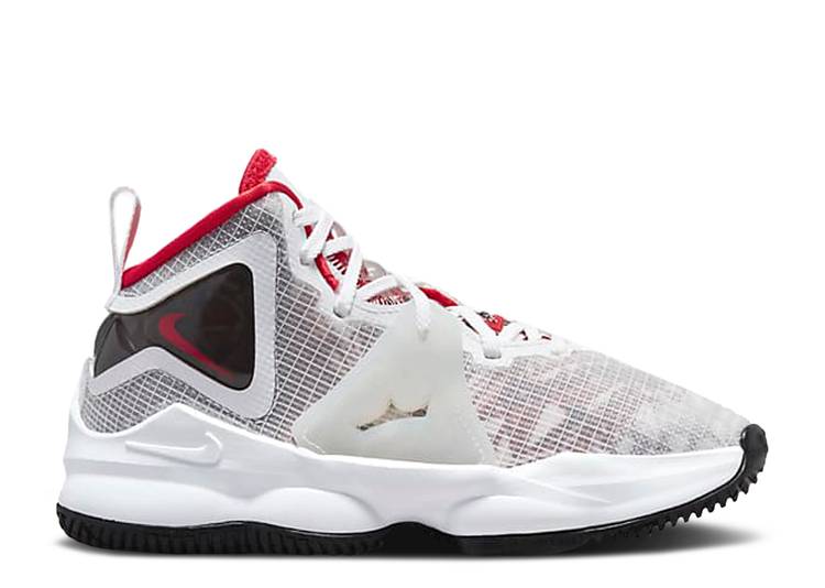 【 NIKE LEBRON 19 \u0027SKETCH\u0027 / WHITE BLACK UNIVERSITY RED 】 レブロン 白いこと 白いこと 黒いこと 黒いこと 赤 赤いこと スニーカー メンズ ナイキ