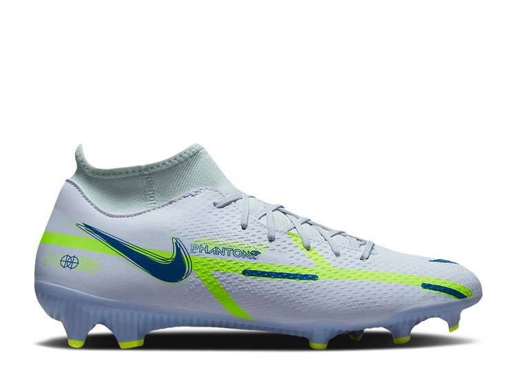 【 NIKE PHANTOM GT2 ACADEMY DF MG 'GREY DARK MARINA BLUE' / FOOTBALL GREY LIGHT MARINE VOLT 】 アカデミー 灰色 グレー スニーカー メンズ ナイキ