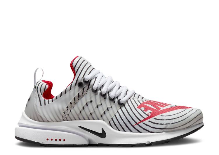 【 NIKE AIR PRESTO \u0027HYPNOTIC LOOK\u0027 / WHITE UNIVERSITY RED WOLF GREY 】 プレスト 白いこと 白いこと 赤 赤いこと 薄墨色 薄墨色 大気圏 スニーカー メンズ ナイキ