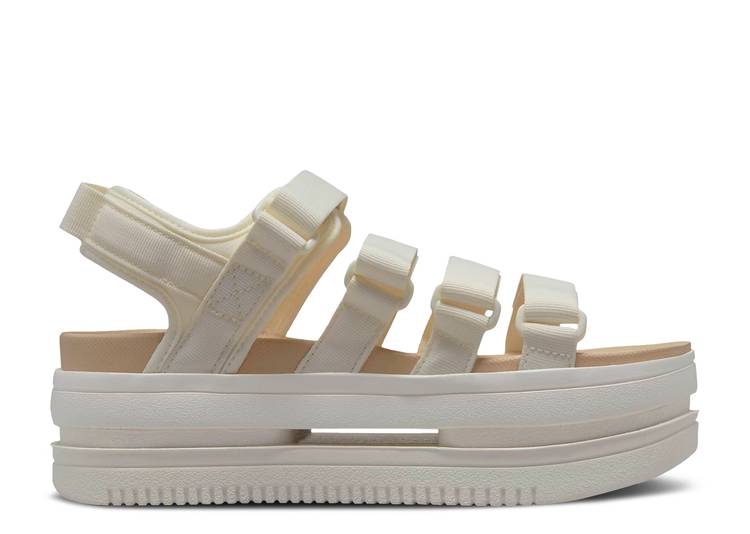 【 NIKE WMNS ICON CLASSIC SANDAL \u0027SAIL GHOST GREEN\u0027 / SAIL SANDDRIFT GHOST GREEN 】 アイコン 古典派音楽 緑 緑であること スニーカー レディース ナイキ 靴-スニーカー