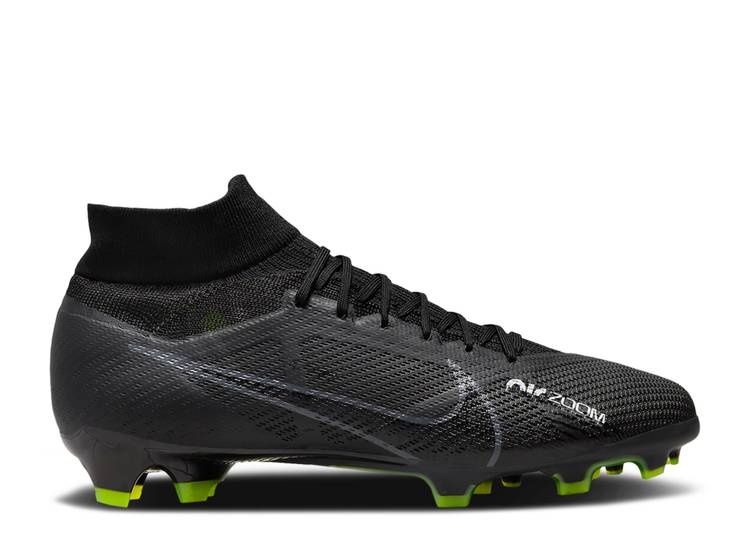 【 NIKE ZOOM MERCURIAL SUPERFLY 9 PRO FG 'BLACK VOLT' / BLACK SUMMIT WHITE VOLT DARK 】 ズーム プロ 黒色 ブラック 白色 ホワイト スニーカー メンズ ナイキ