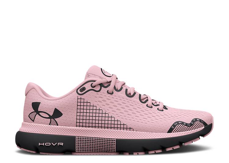 【 UNDER ARMOUR WMNS HOVR INFINITE 4 'PRIME PINK' / PRIME PINK JET GREY 】 ピンク 灰色 グレー アンダーアーマー スニーカー レディース